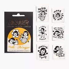'Feeling Yourself' by Mel Stringer x KATM Woven Labels 6 Pack