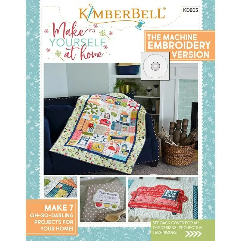 KIMBERBELL MAKE YOURSELF AT HOME EMBROIDERY CD BOOK