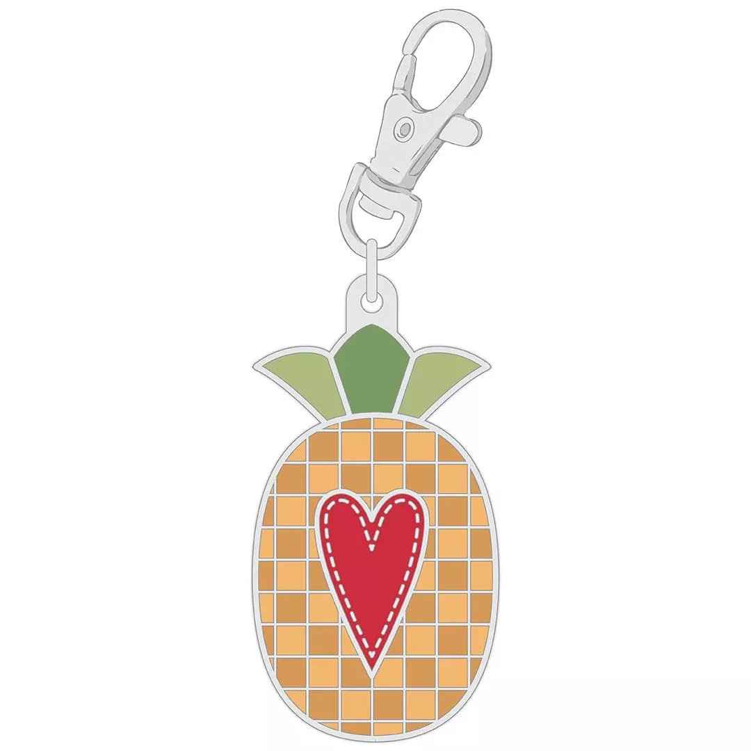 Lori Holt Home Town Happy Pineapple Enamel Charm