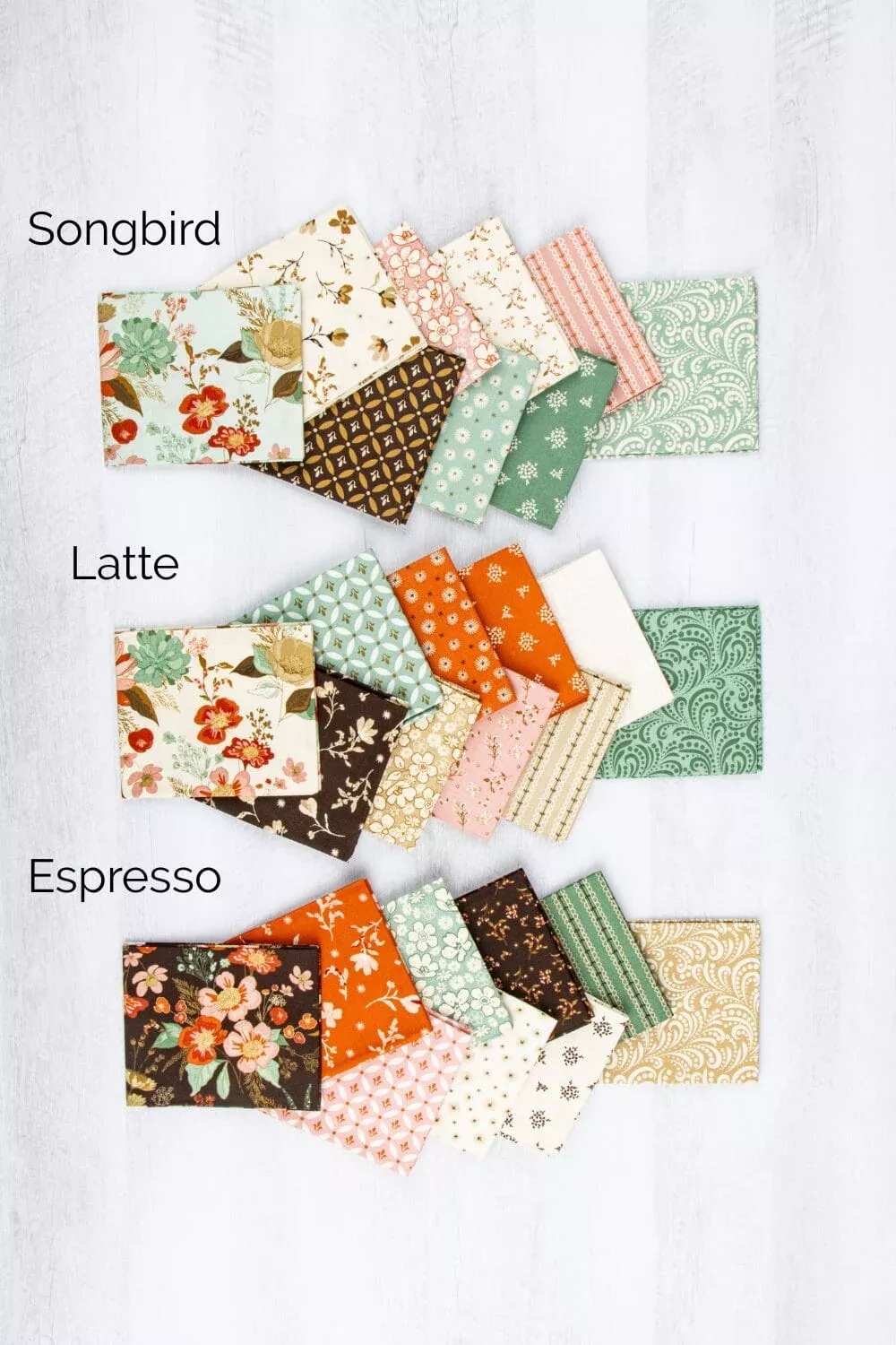 Morning Latte Petite Fat Quarter Bundles – Curated Colorways