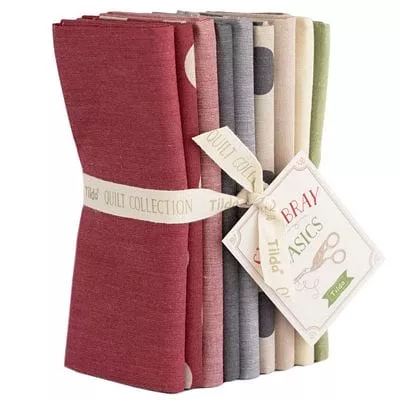 Tilda Seasonal Chambray Fat Quarter Bundle 9pc – Winter Hues